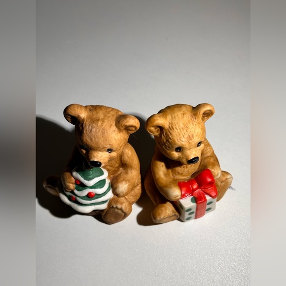 Vintage Homeco Christmas Teddy Bears Set of 2 - Picture 8 of 10